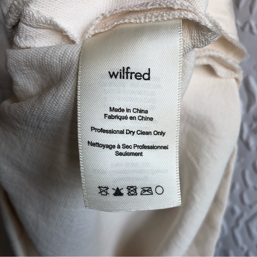 Aritzia Wilfred Light Birch Cinch-Waist 2 Pocket Criss-cross Back Rive Romper - Picture 15 of 16